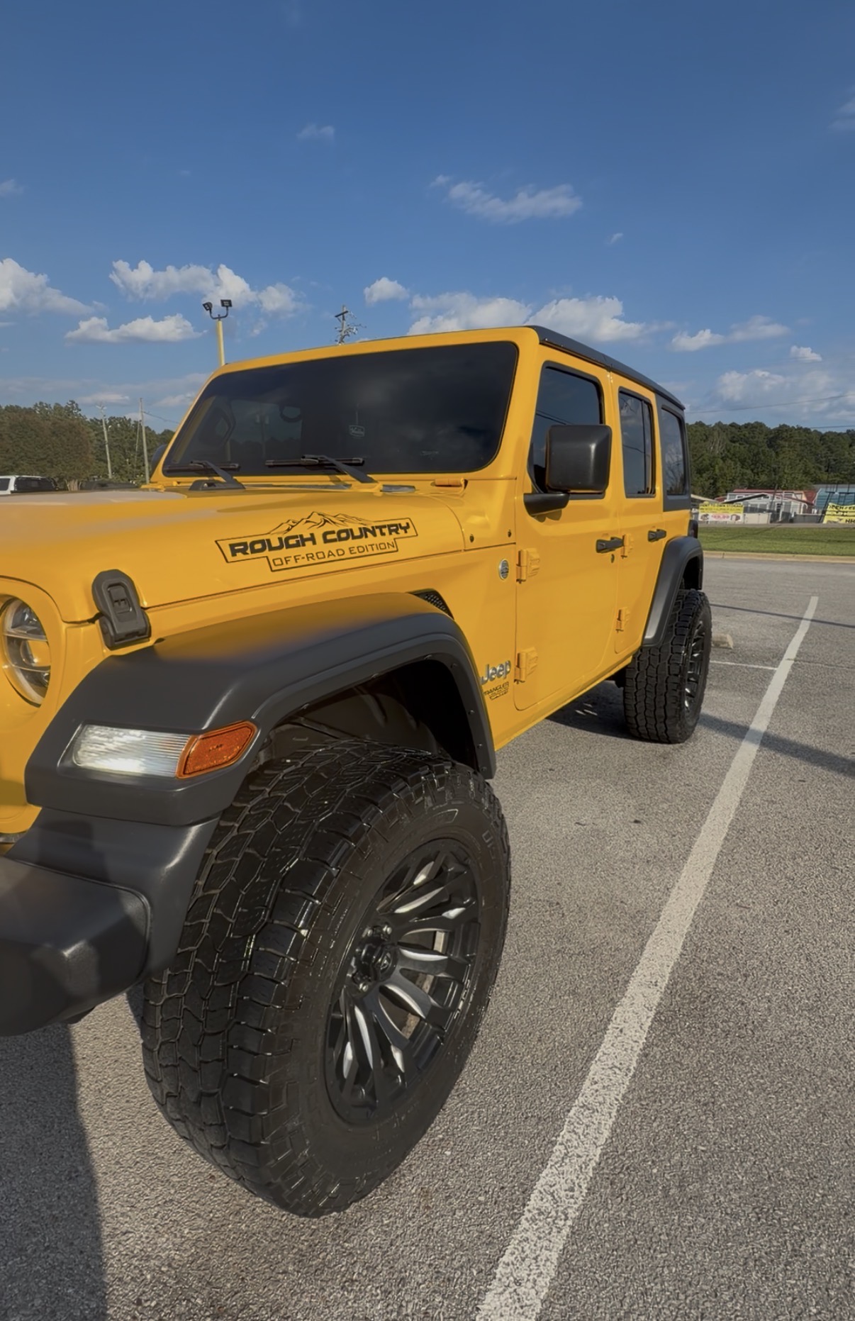 Yellow Jeep Wrangler detailed by Luna & Sol Auto Detailing